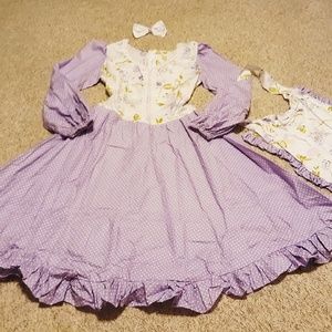 Gunne Sax Prairie dress with accessories 1970s